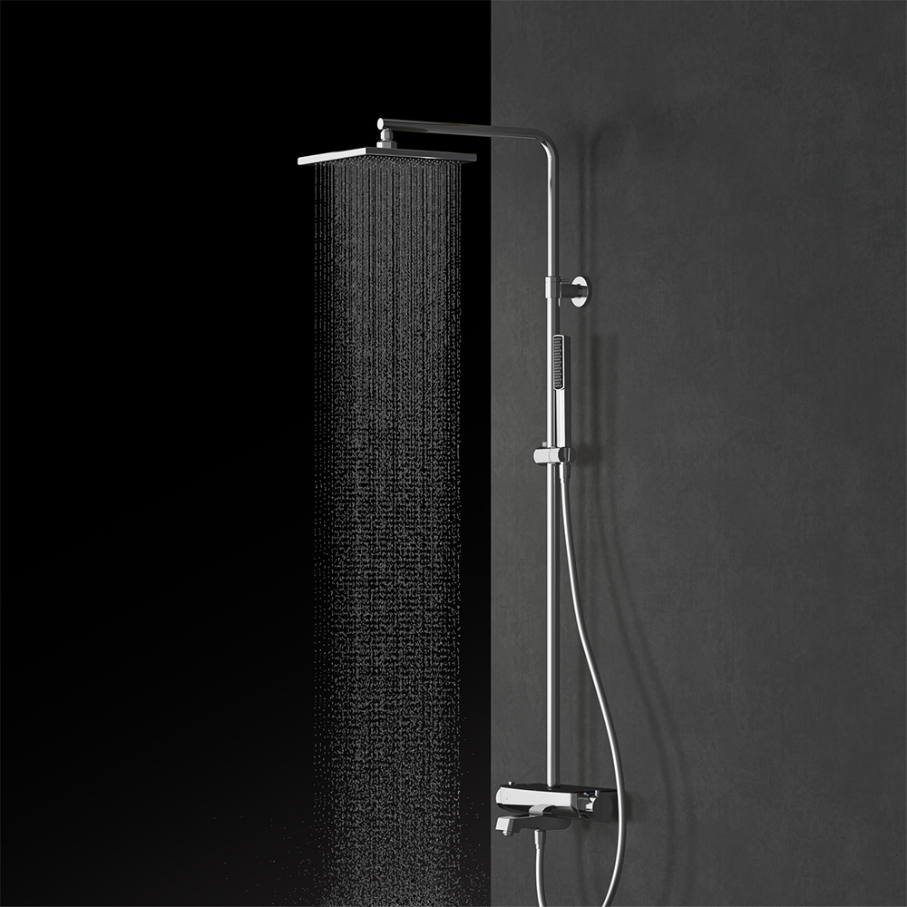 Mira Thermostatic Three Way White Glass