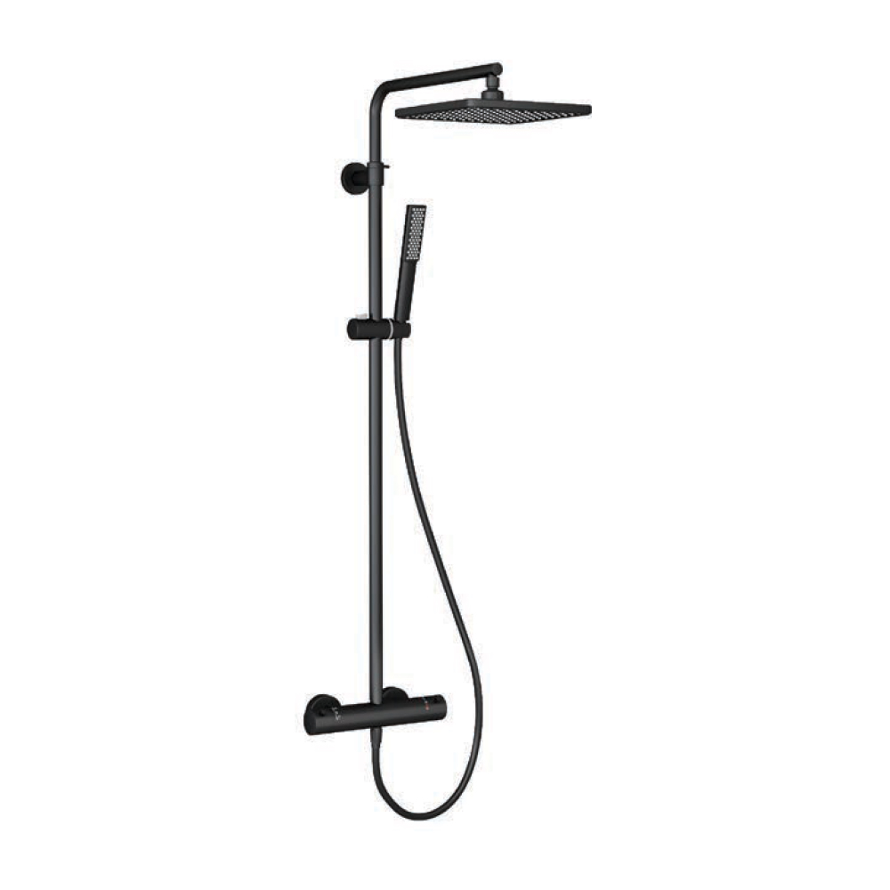 Devon Thermostatic 2 Way Black